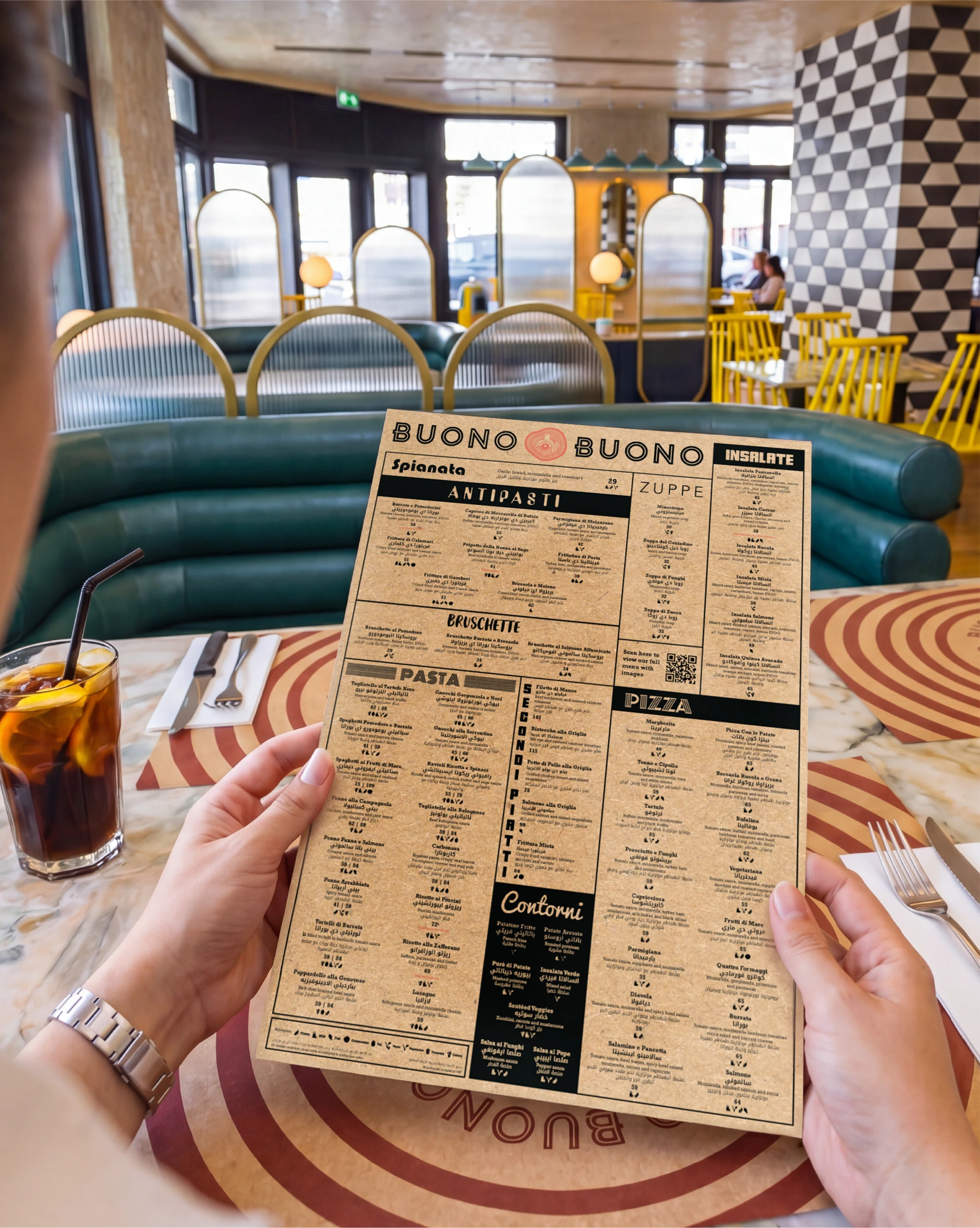 Buono Buono menu design system