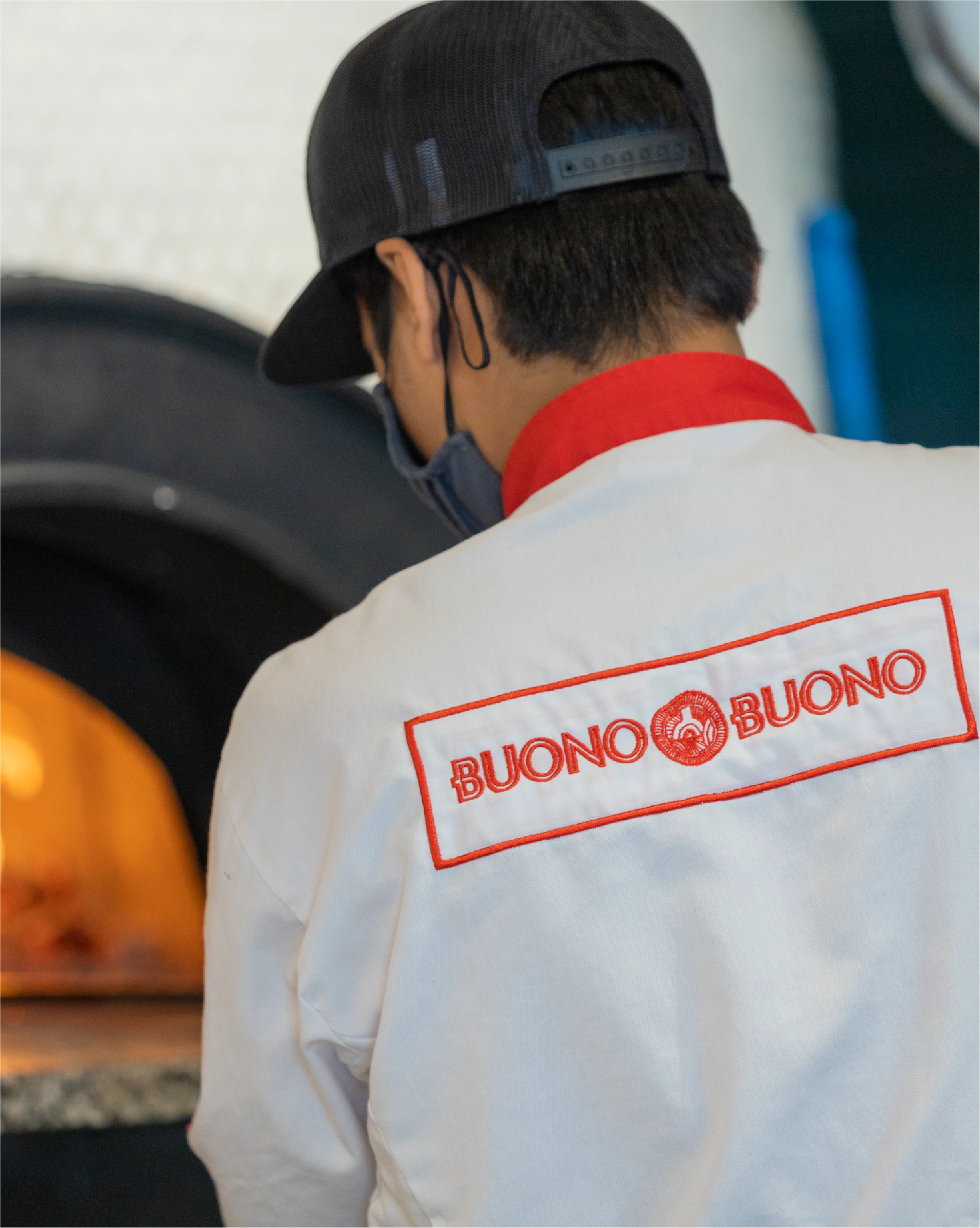 Buono Buono pizza oven hospitality visual