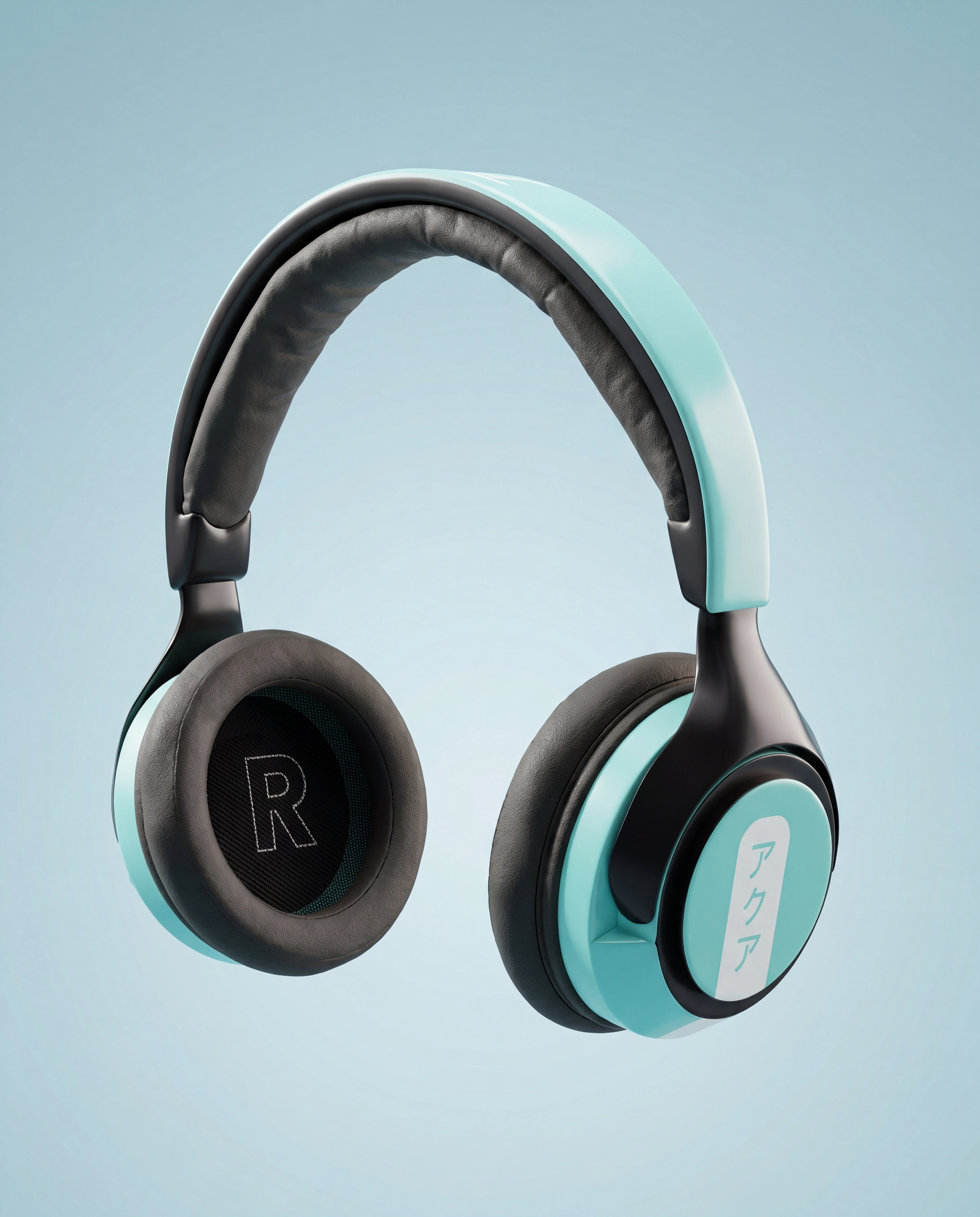 Headphone product render front detail